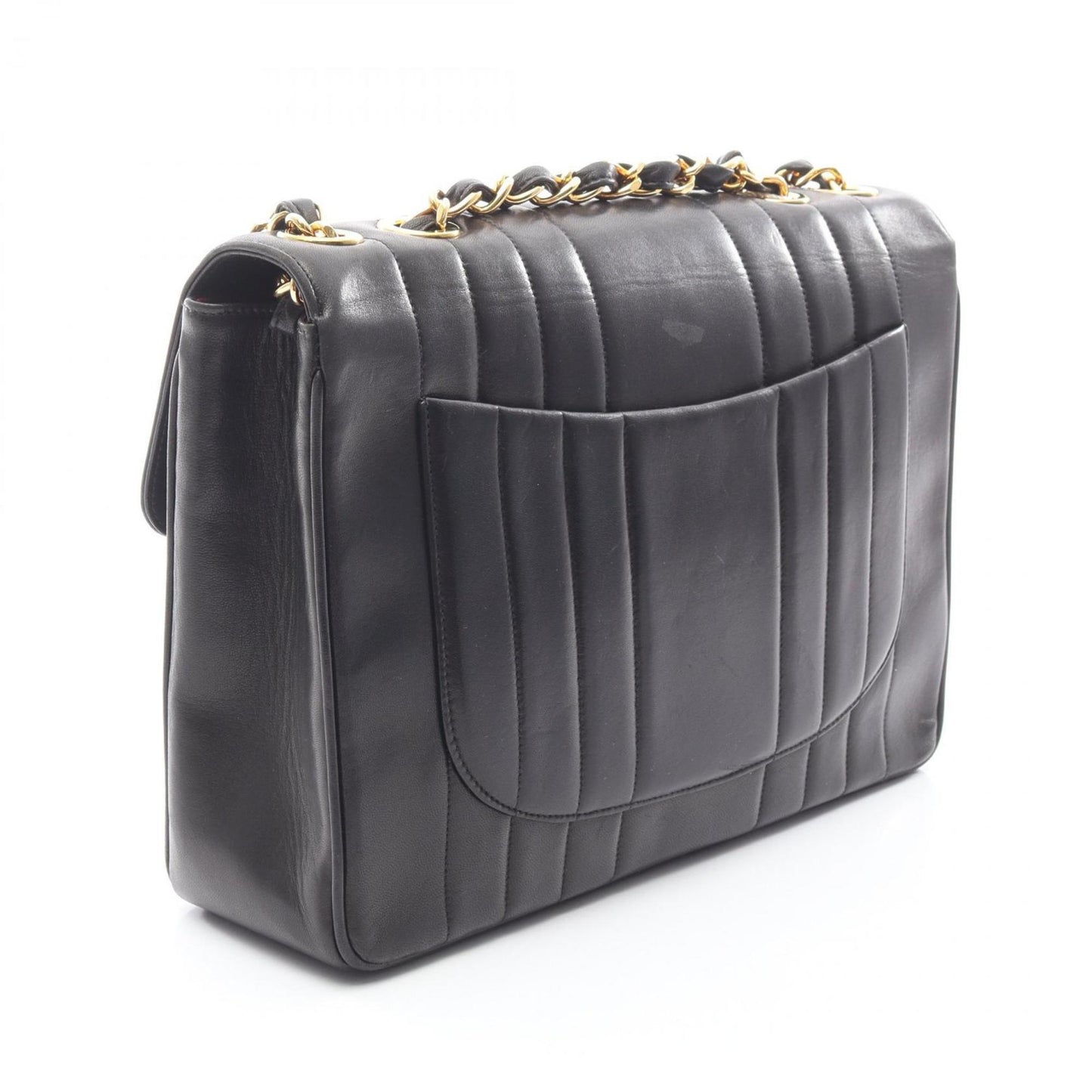Chanel Black Leather Shoulder Bag (Pre-Owned)
