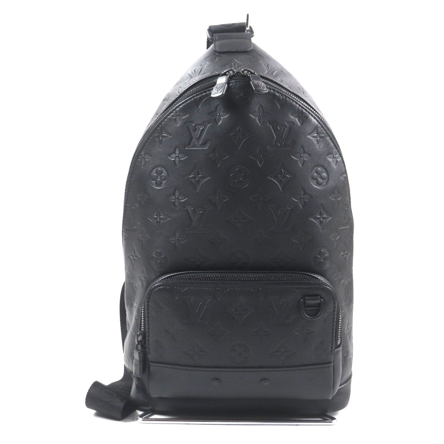 Louis Vuitton Black Leather Sling Bag (Pre-Owned)