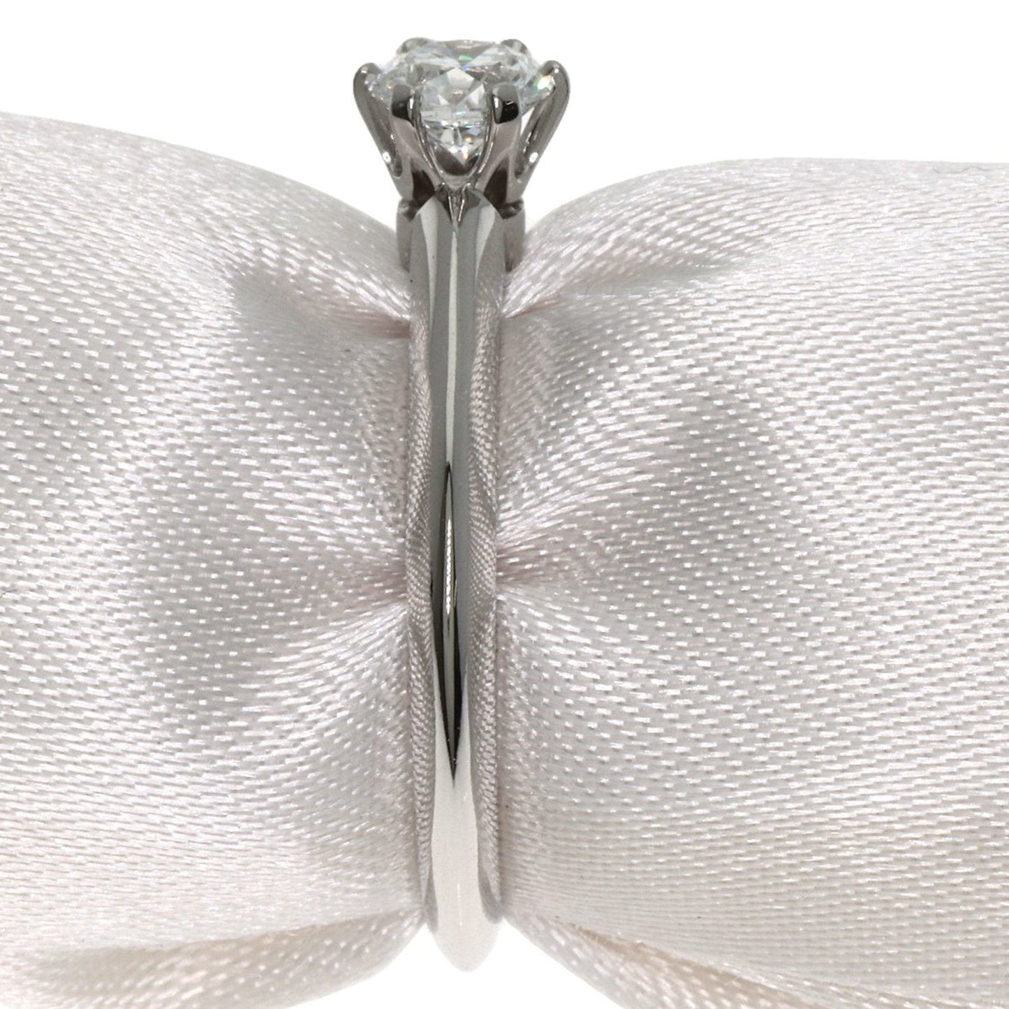 Tiffany Platinum Platinum 950 Band Ring (Pre-Owned)