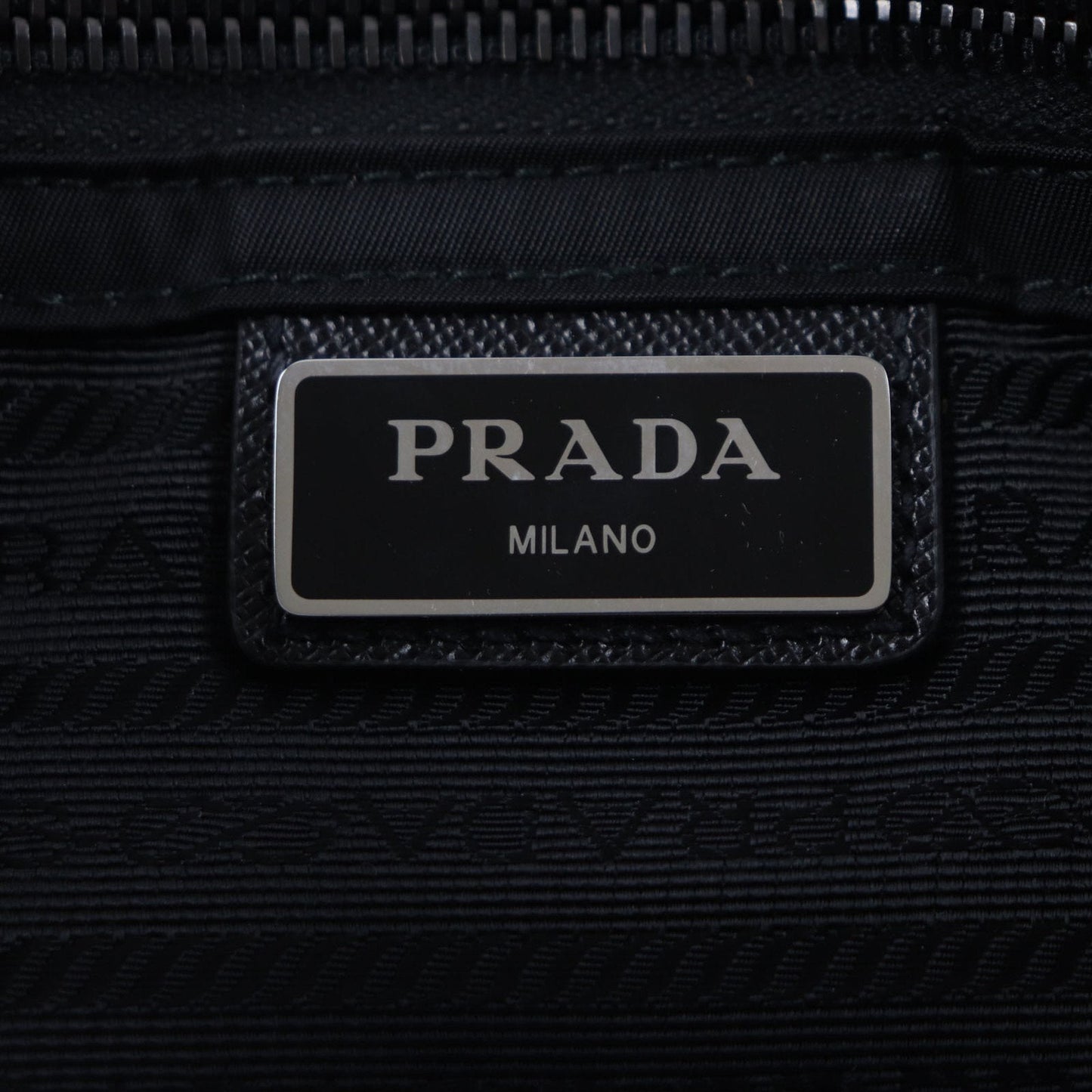 Prada Black Nylon Leather Shoulder Bag (Pre-Owned)