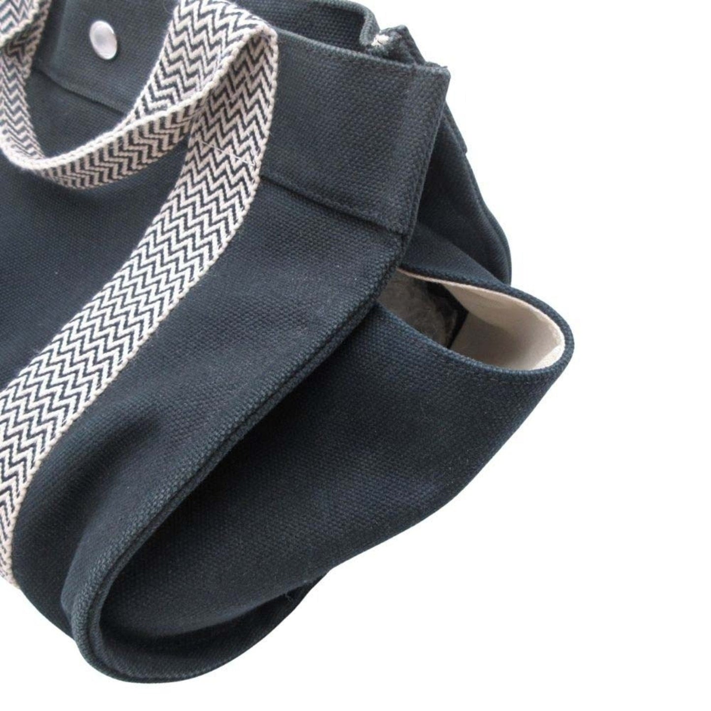 Hermes Black White Handbag Pouch (Pre-Owned)