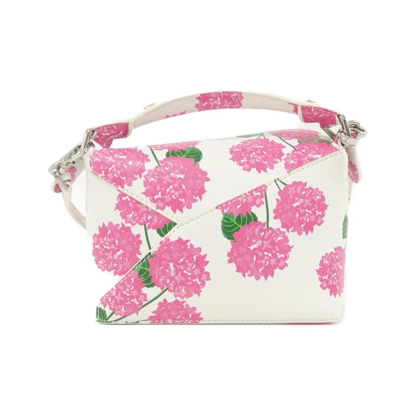 Loewe Pink White Leather Handbag (Pre-Owned)