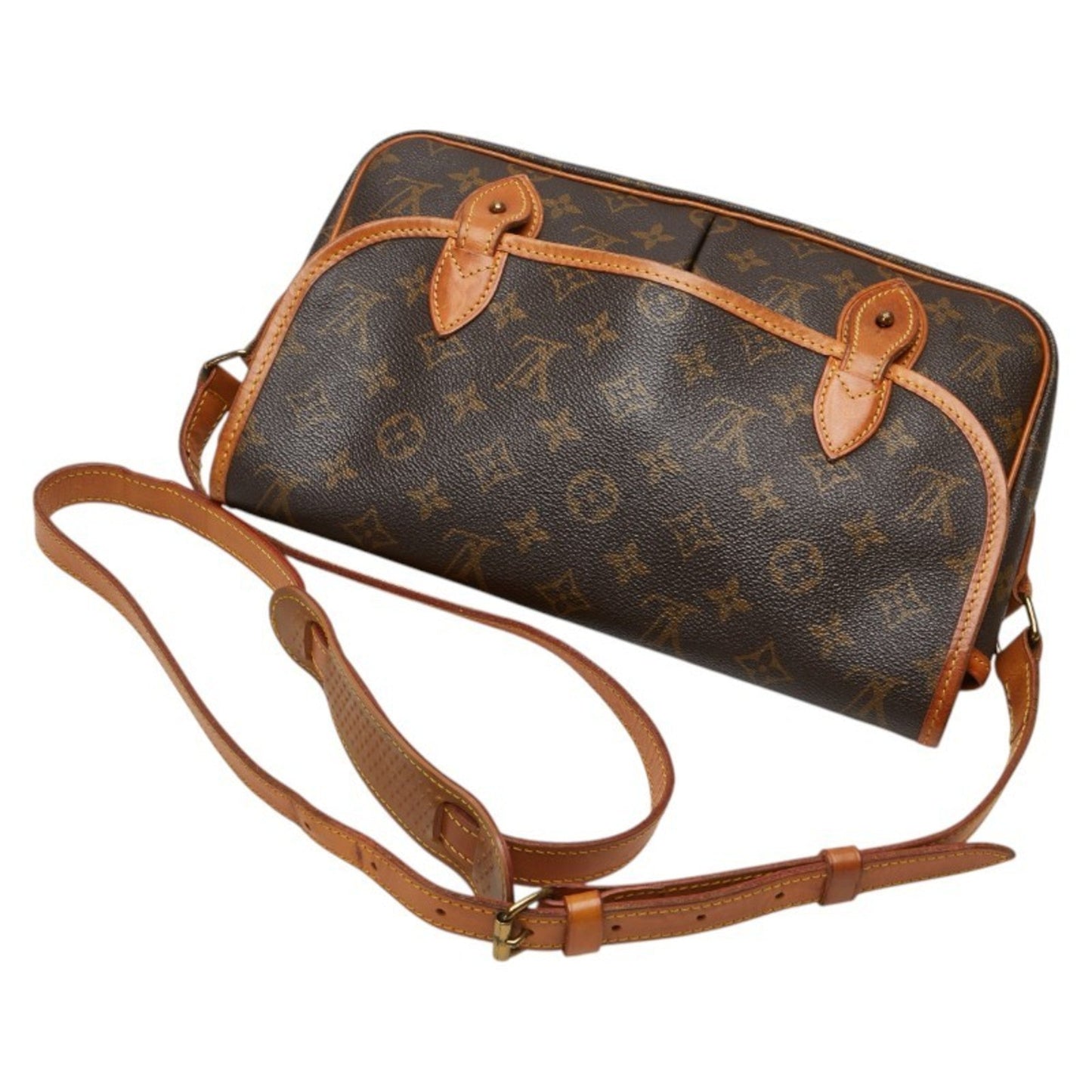 Louis Vuitton Brown Pvc Leather Shoulder Bag (Pre-Owned)
