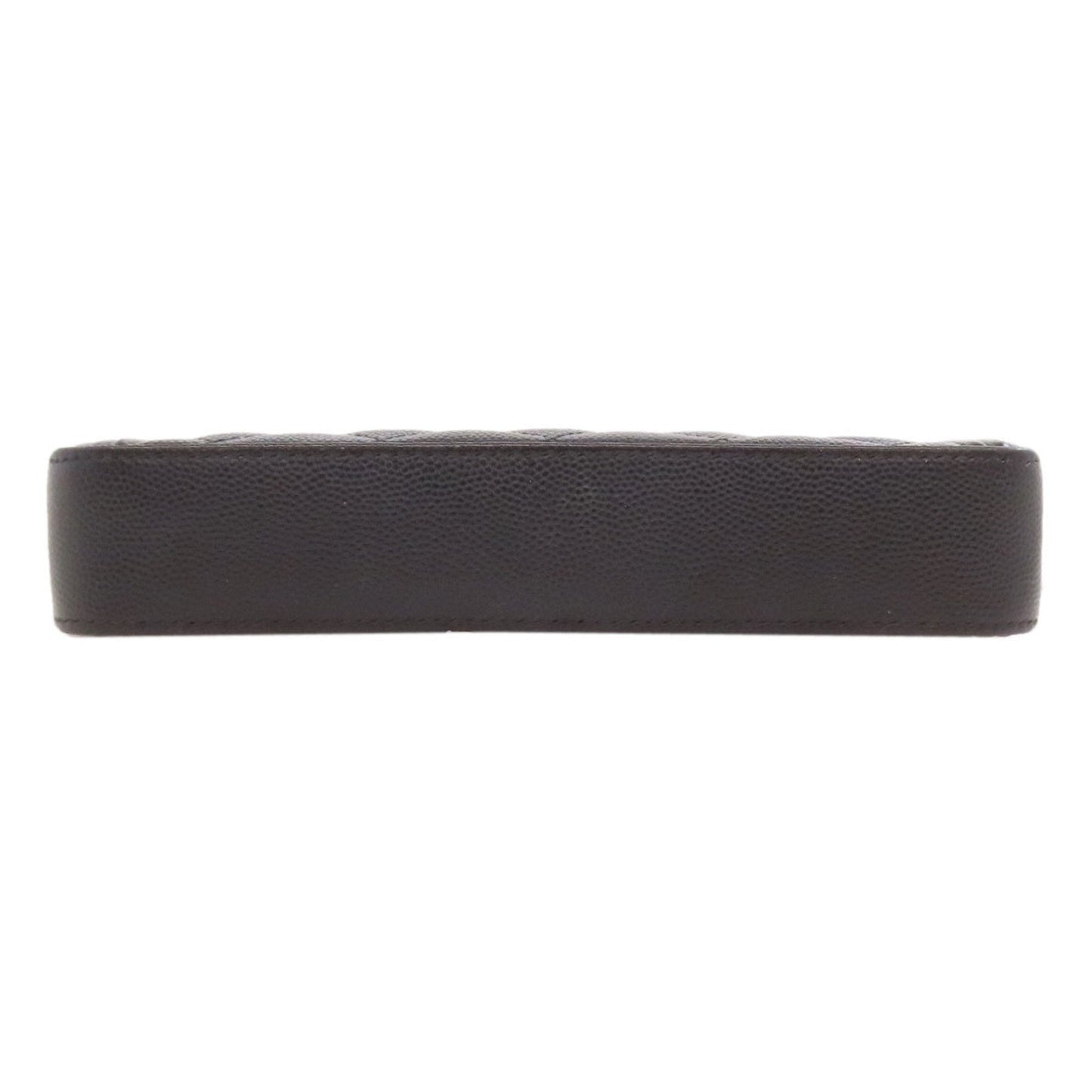 Chanel Matelasse Black Leather Chain/Shoulder Wallet (Pre-Owned)