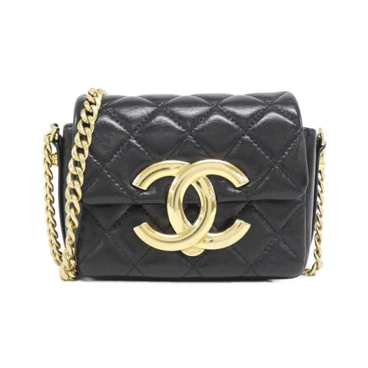 Chanel Black Leather Handbag (Pre-Owned)