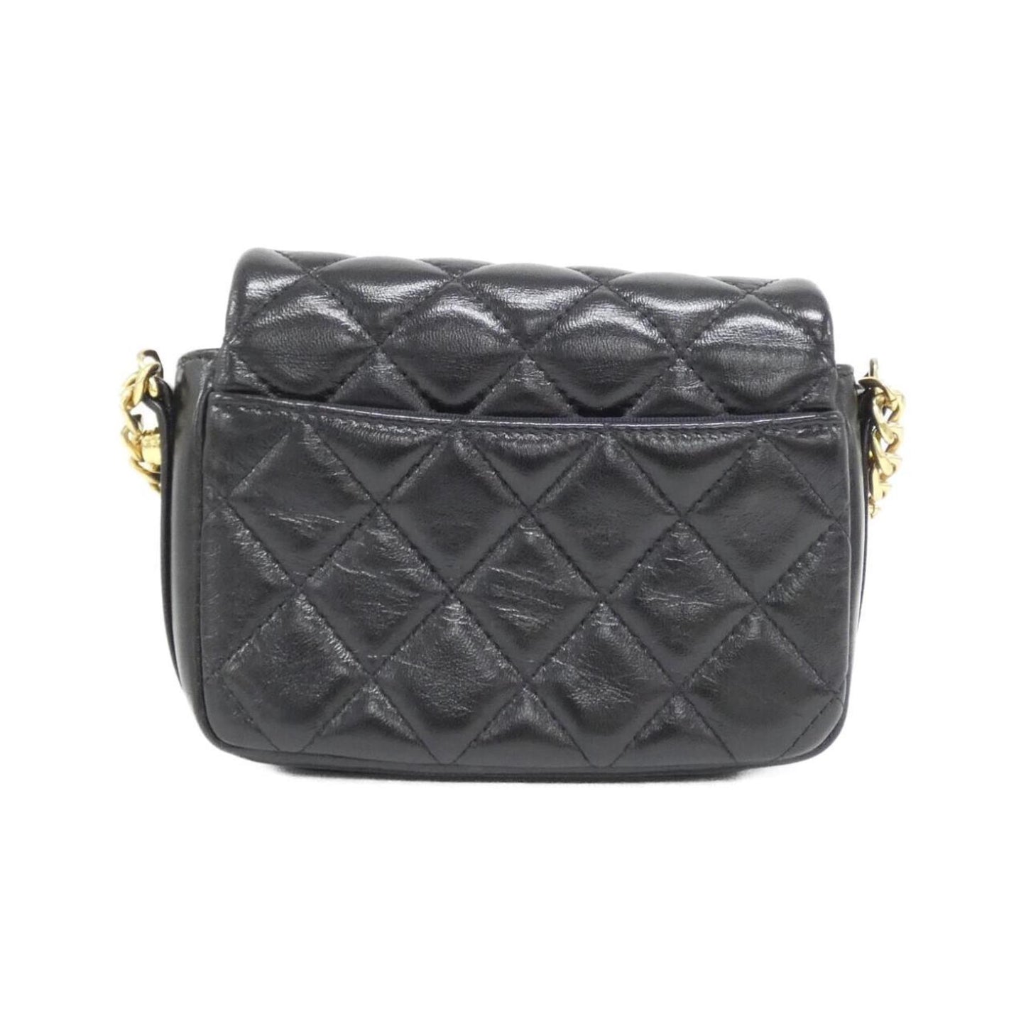 Chanel Black Leather Handbag (Pre-Owned)