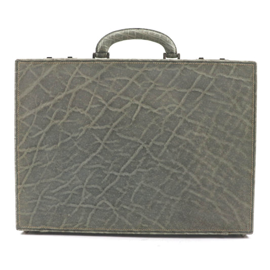 Valextra Gray Leather Attach�� Case (Pre-Owned)