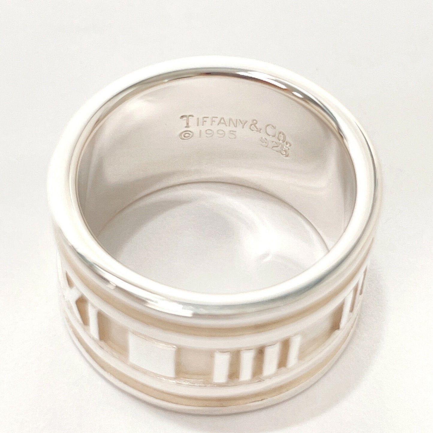 Tiffany Atlas Silver Silver 925 Band Ring (Pre-Owned)
