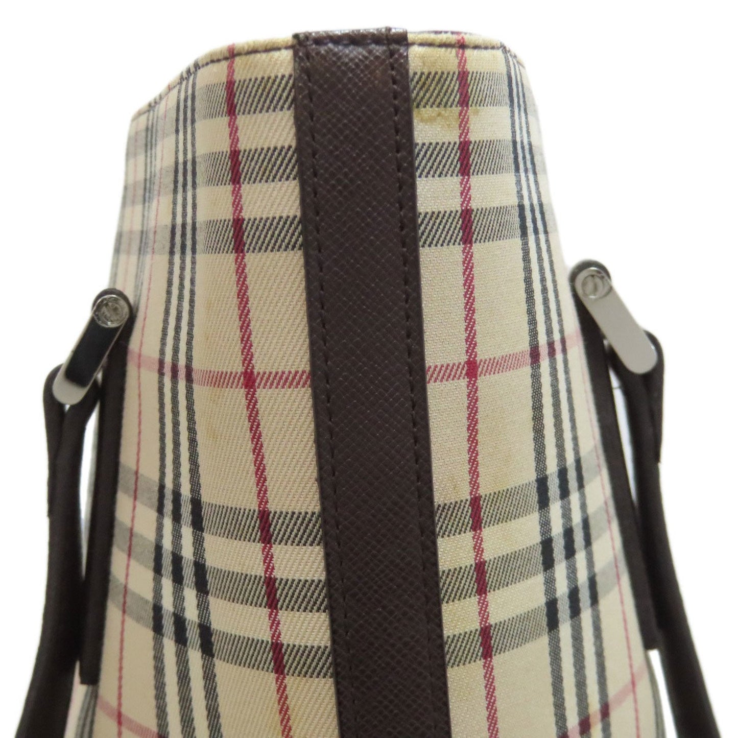 Burberry Brown Canvas Tote Bag (Pre-Owned)