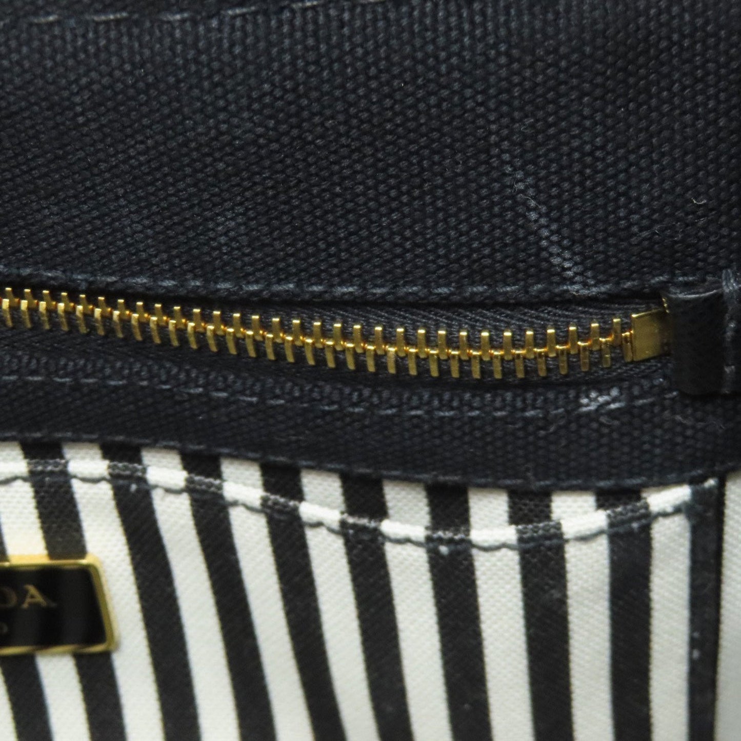 Prada Black Canvas Handbag (Pre-Owned)