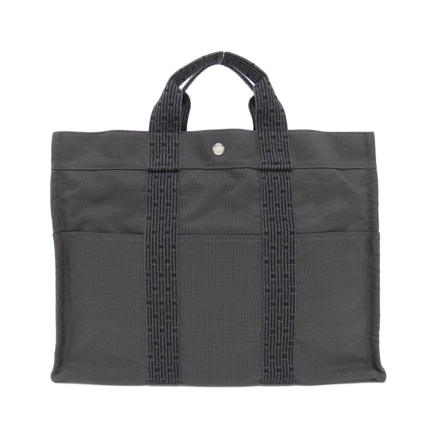 Hermes Black Canvas Handbag (Pre-Owned)