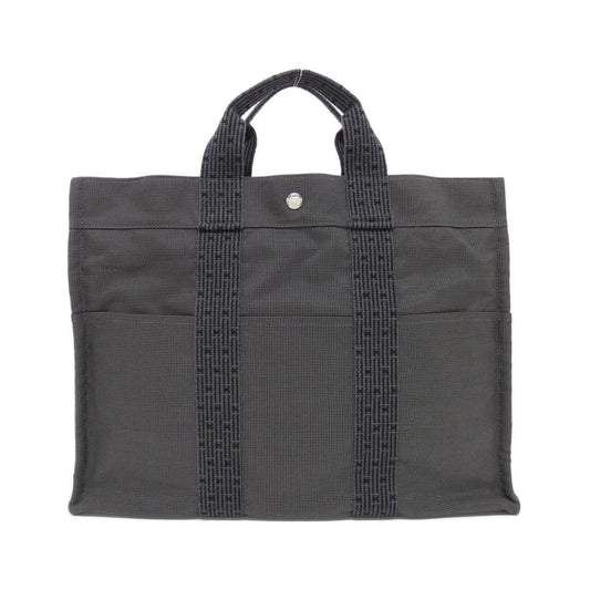 Hermes Black Canvas Handbag (Pre-Owned)