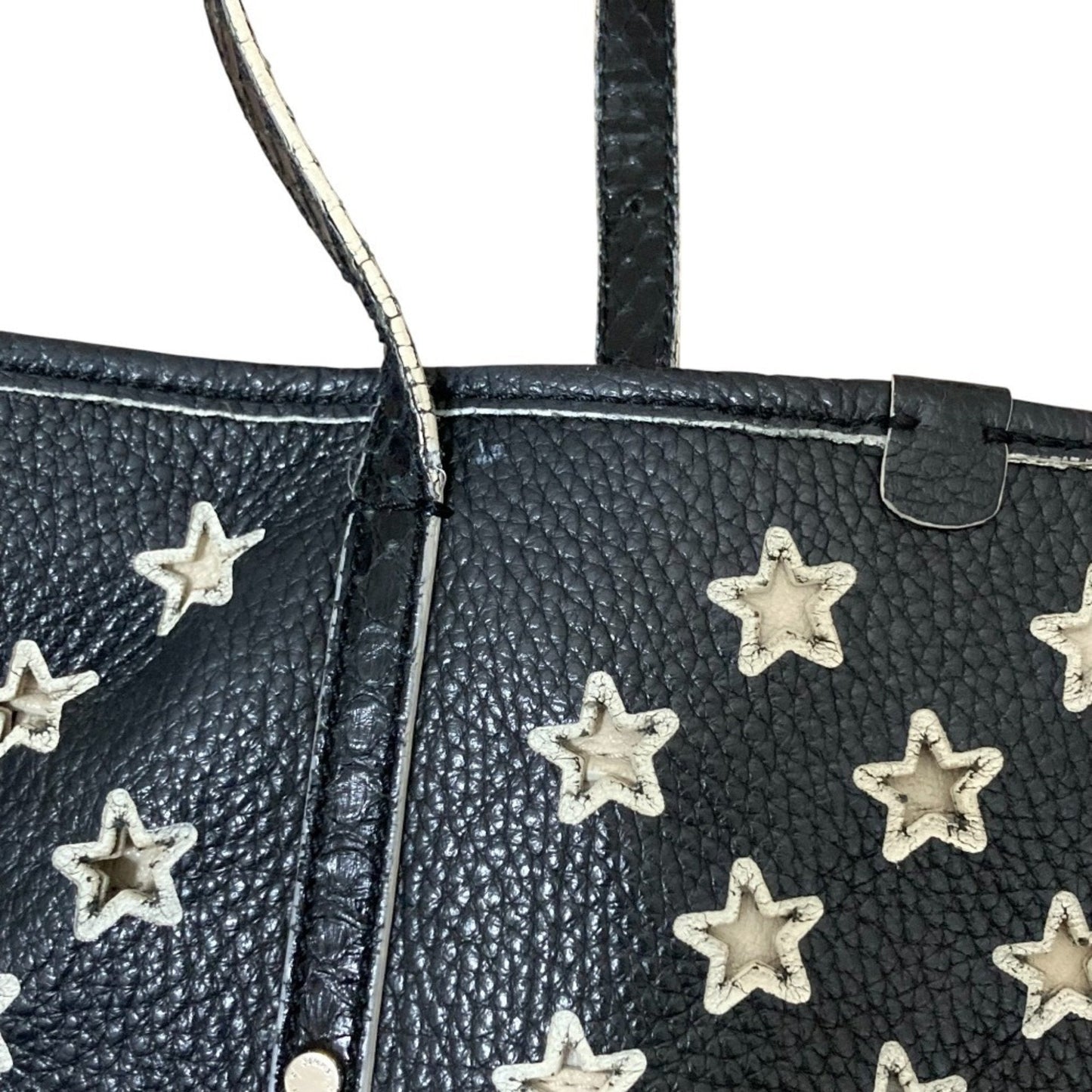 Jimmy Choo Black White Tote Bag (Pre-Owned)