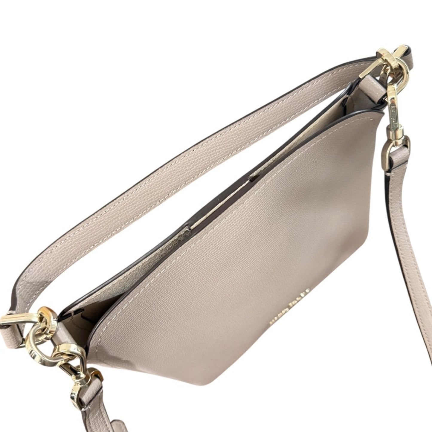 Kate Spade Grayish Leather Handbag Shoulder Bag (Pre-Owned)
