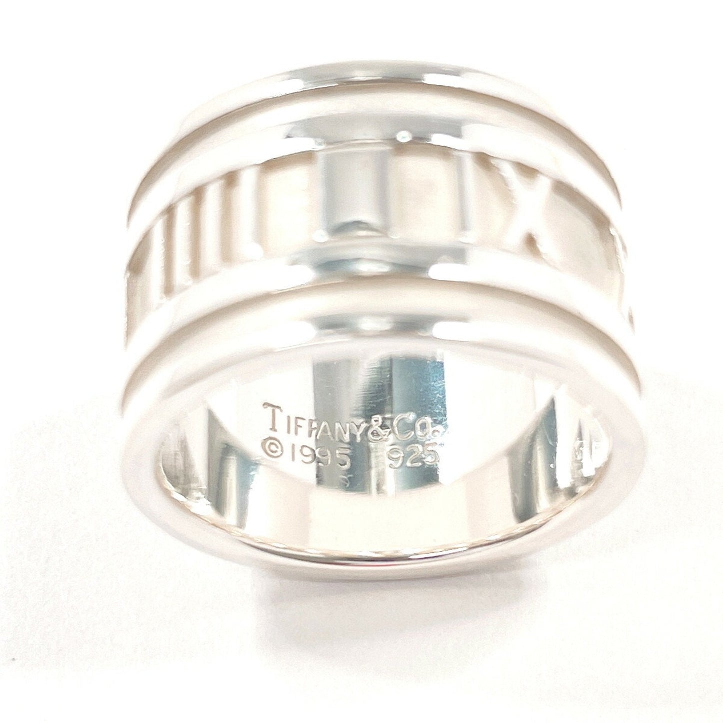 Tiffany Atlas Silver Silver 925 Band Ring (Pre-Owned)