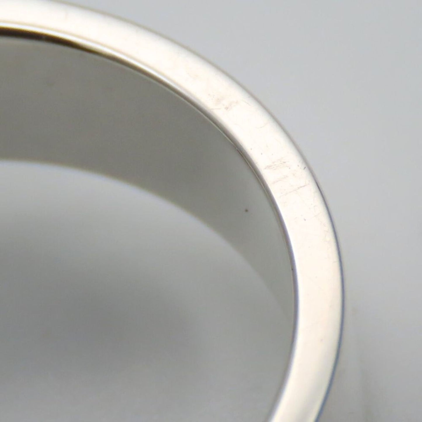 Hermes Silver Silver 925 Band Ring (Pre-Owned)