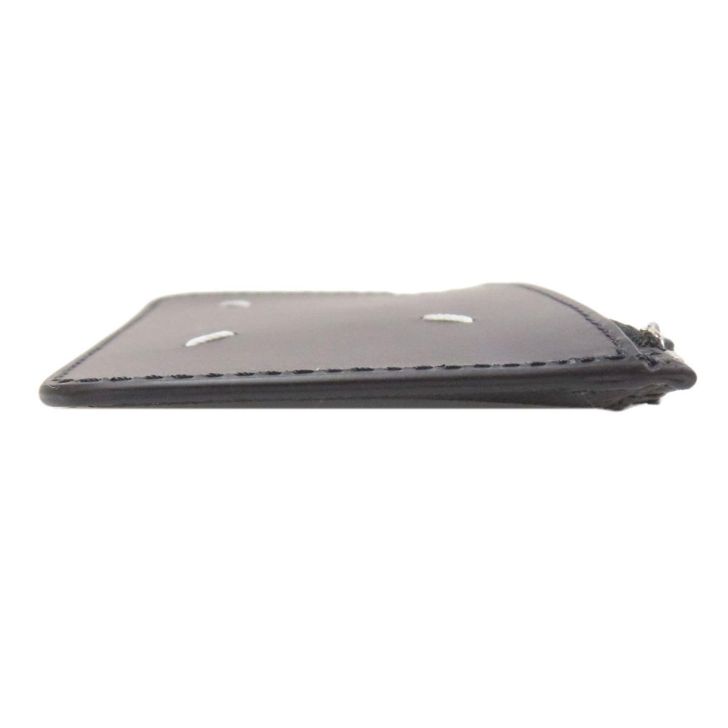 Maison Margiela Black Leather Coin Purse/Coin Case (Pre-Owned)