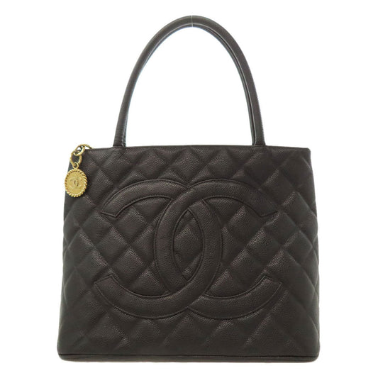 Chanel Black Leather Tote Bag (Pre-Owned)