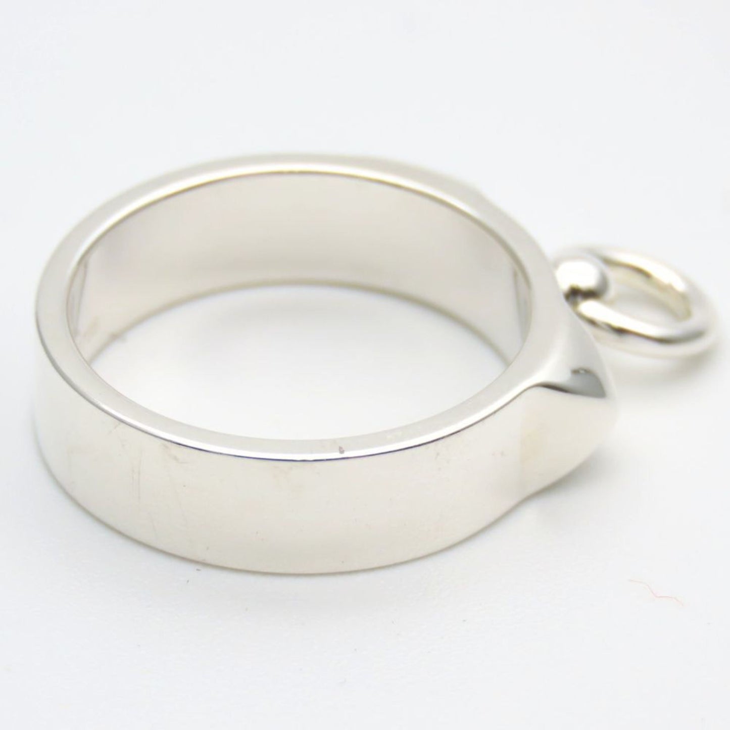 Hermes Silver Silver 925 Band Ring (Pre-Owned)