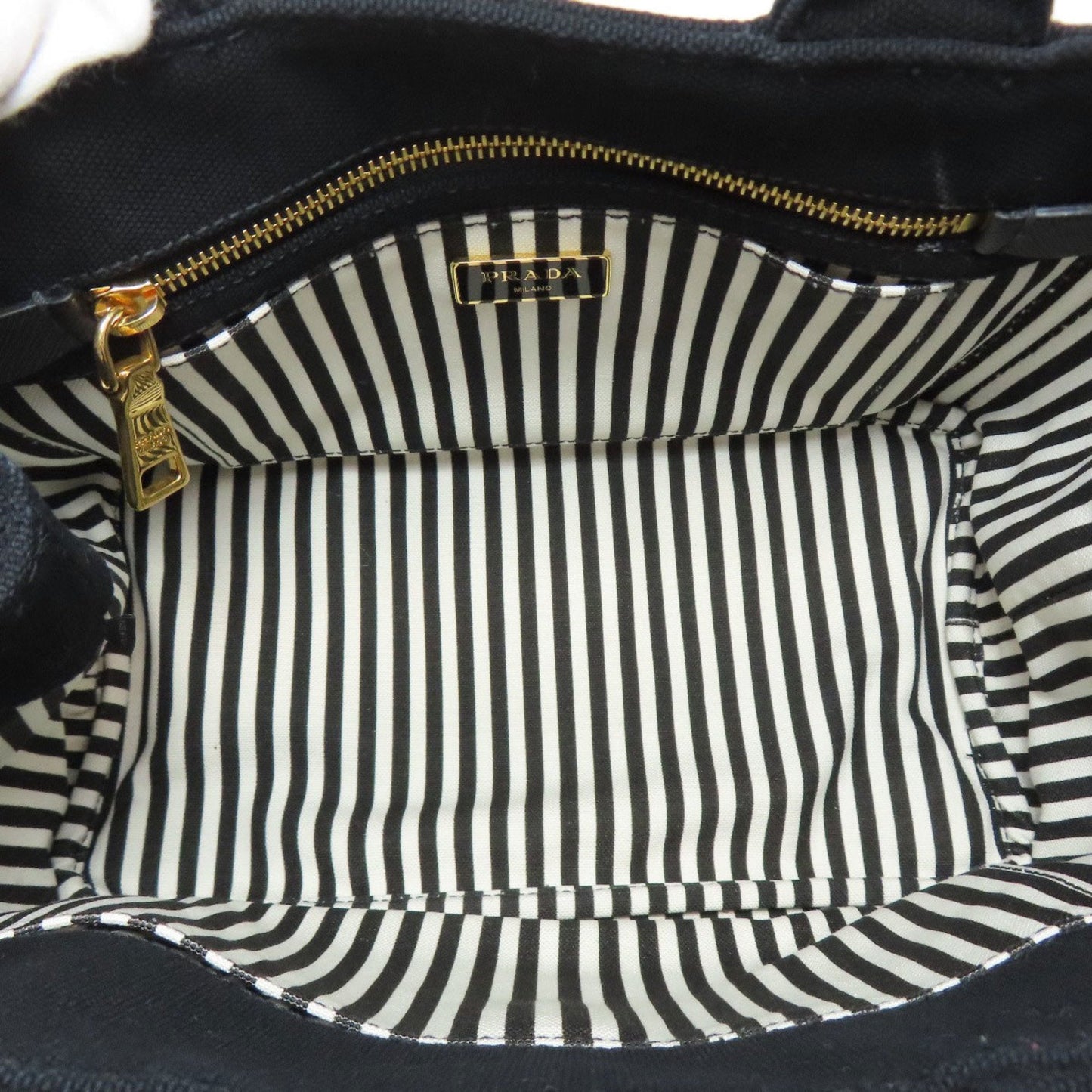 Prada Black Canvas Handbag (Pre-Owned)