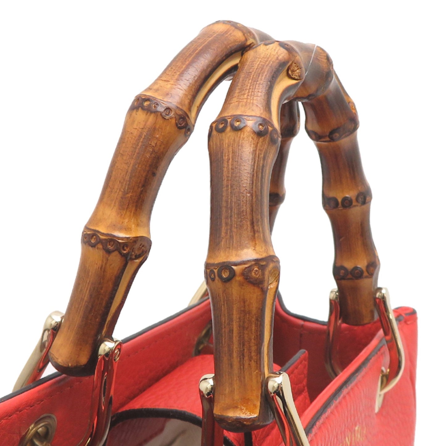 Gucci Orange Leather Handbag (Pre-Owned)