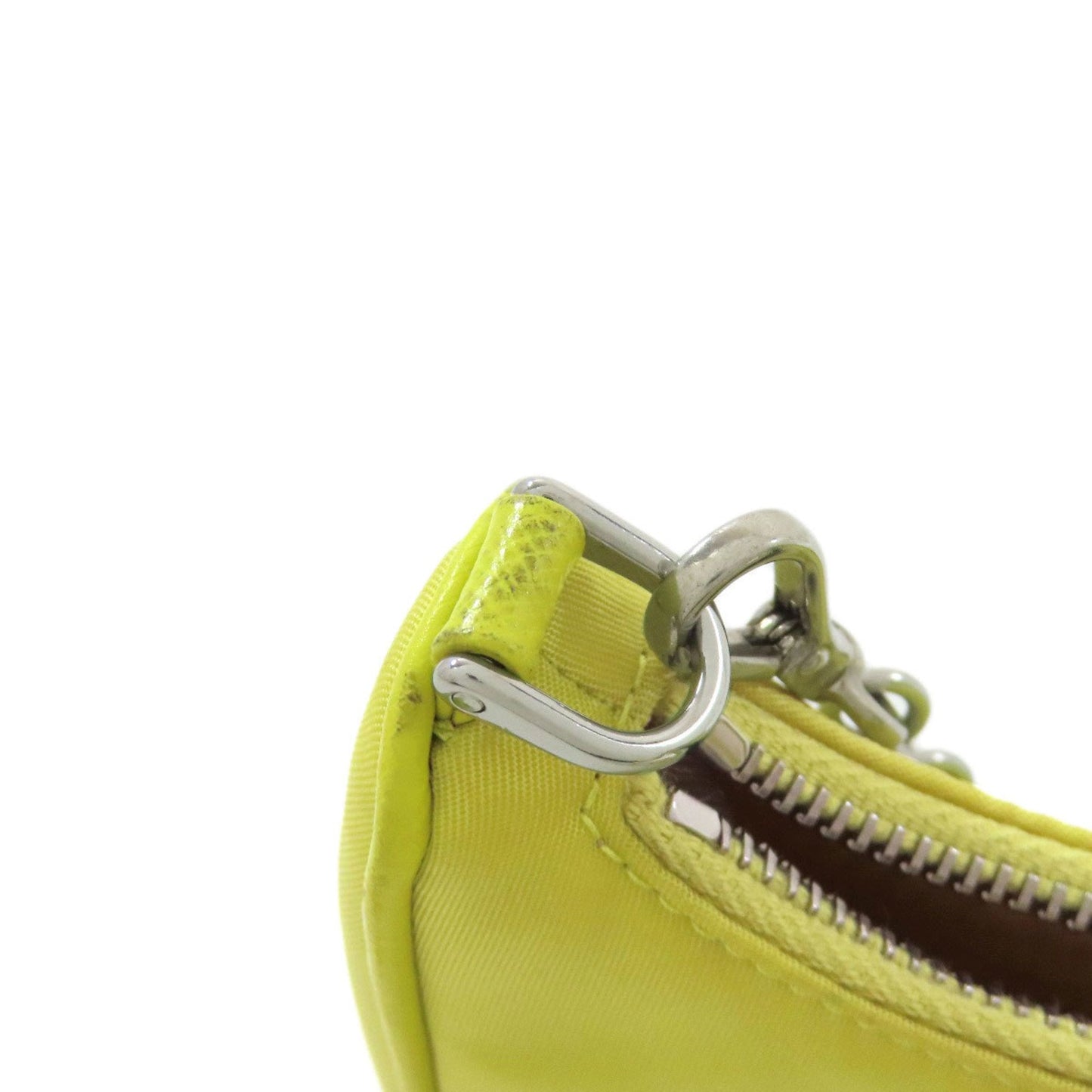 Prada Yellow Nylon Handbag (Pre-Owned)