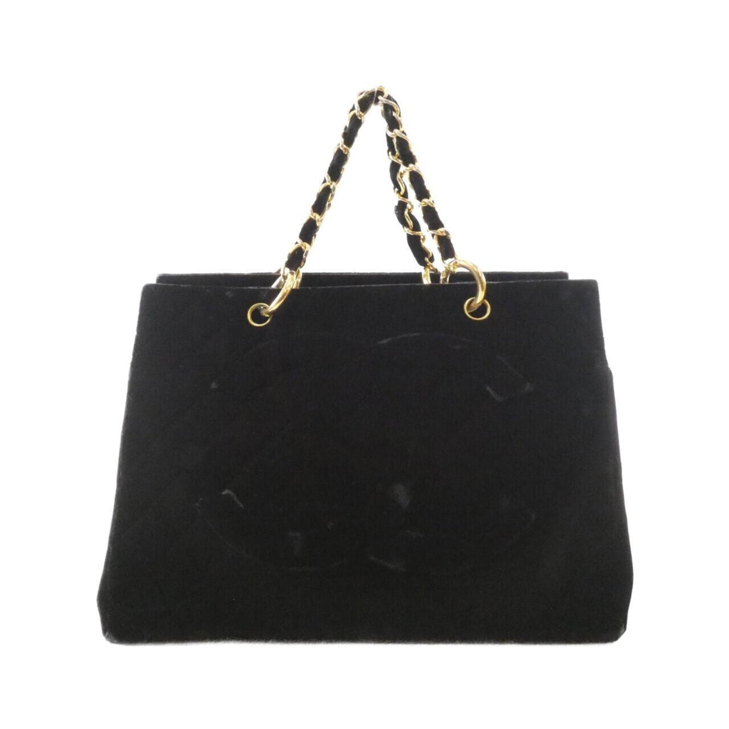 Chanel Black Velvet Handbag (Pre-Owned)