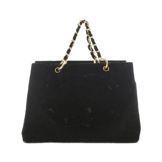Chanel Black Velvet Handbag (Pre-Owned)