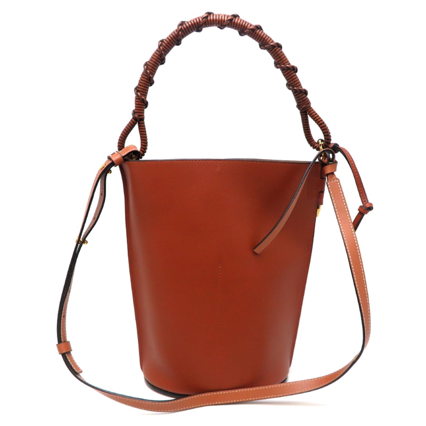 Loewe Brown Leather Handbag Shoulder Bag (Pre-Owned)