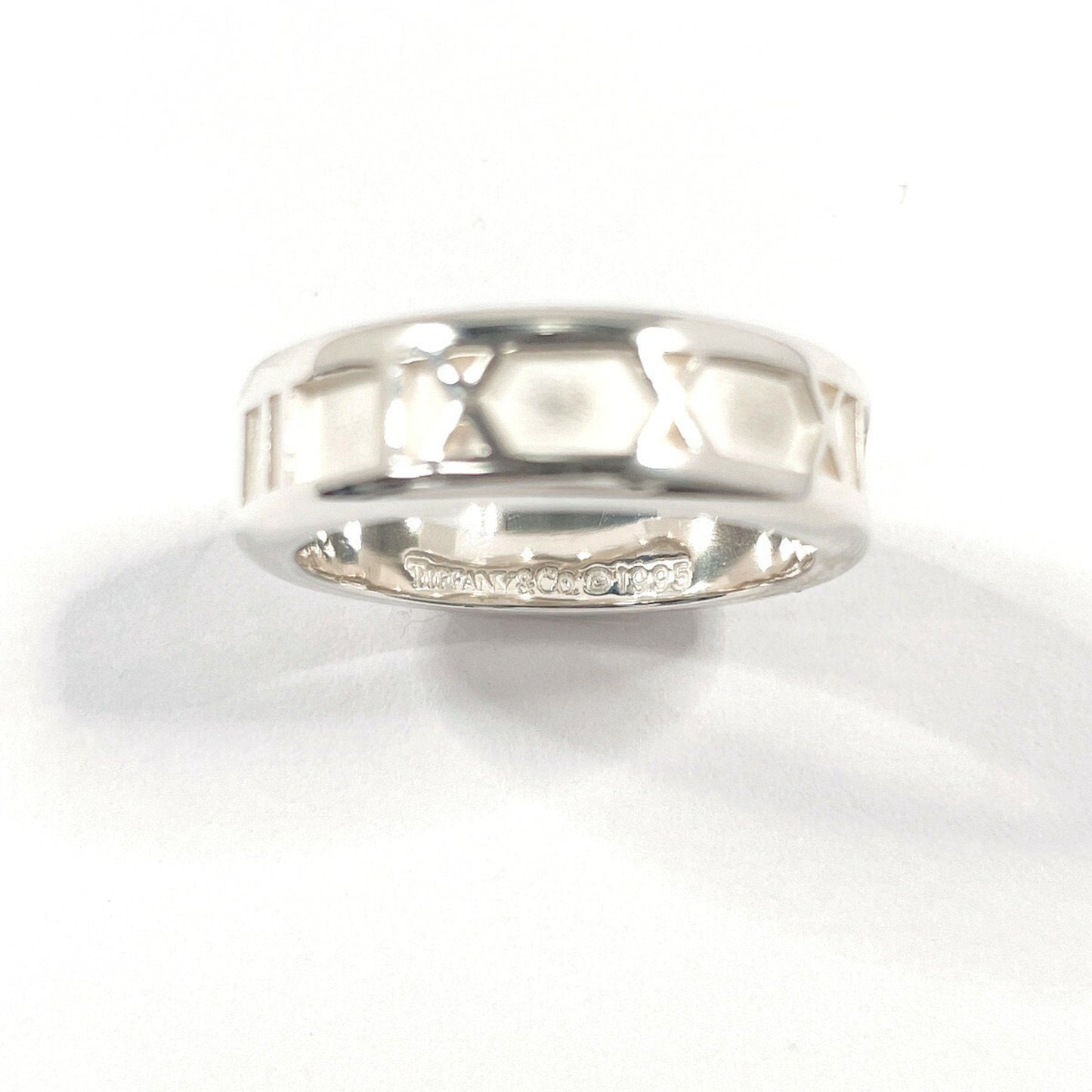 Tiffany Atlas Silver Silver 925 Band Ring (Pre-Owned)