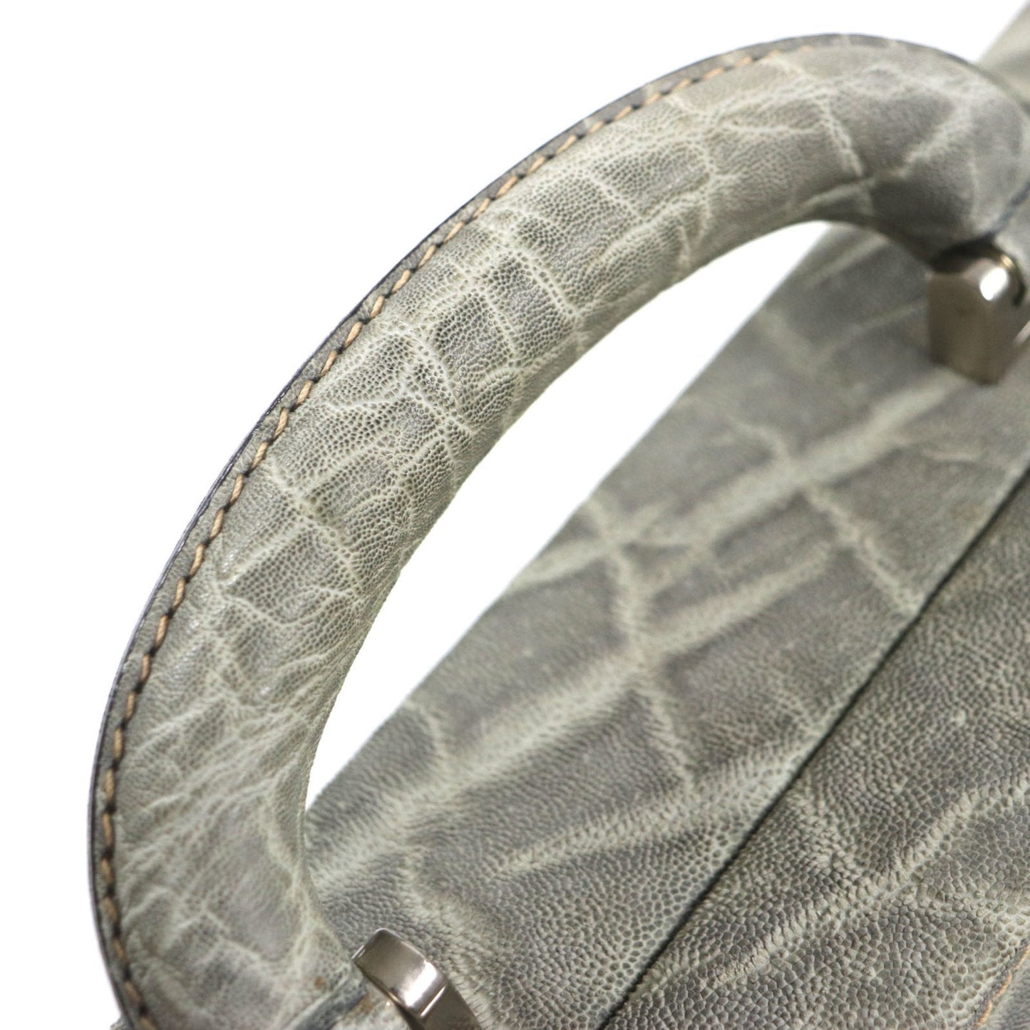 Valextra Gray Leather Attach�� Case (Pre-Owned)