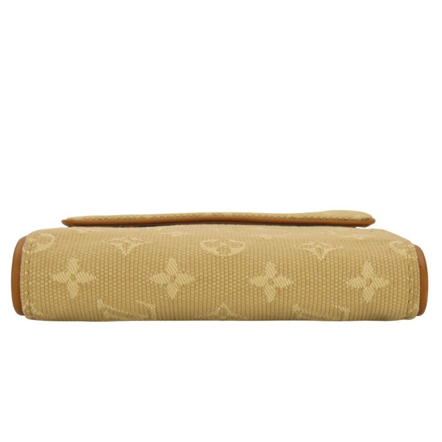 Louis Vuitton Beige Monogram Mini Wallet (Tri-Fold) (Pre-Owned)