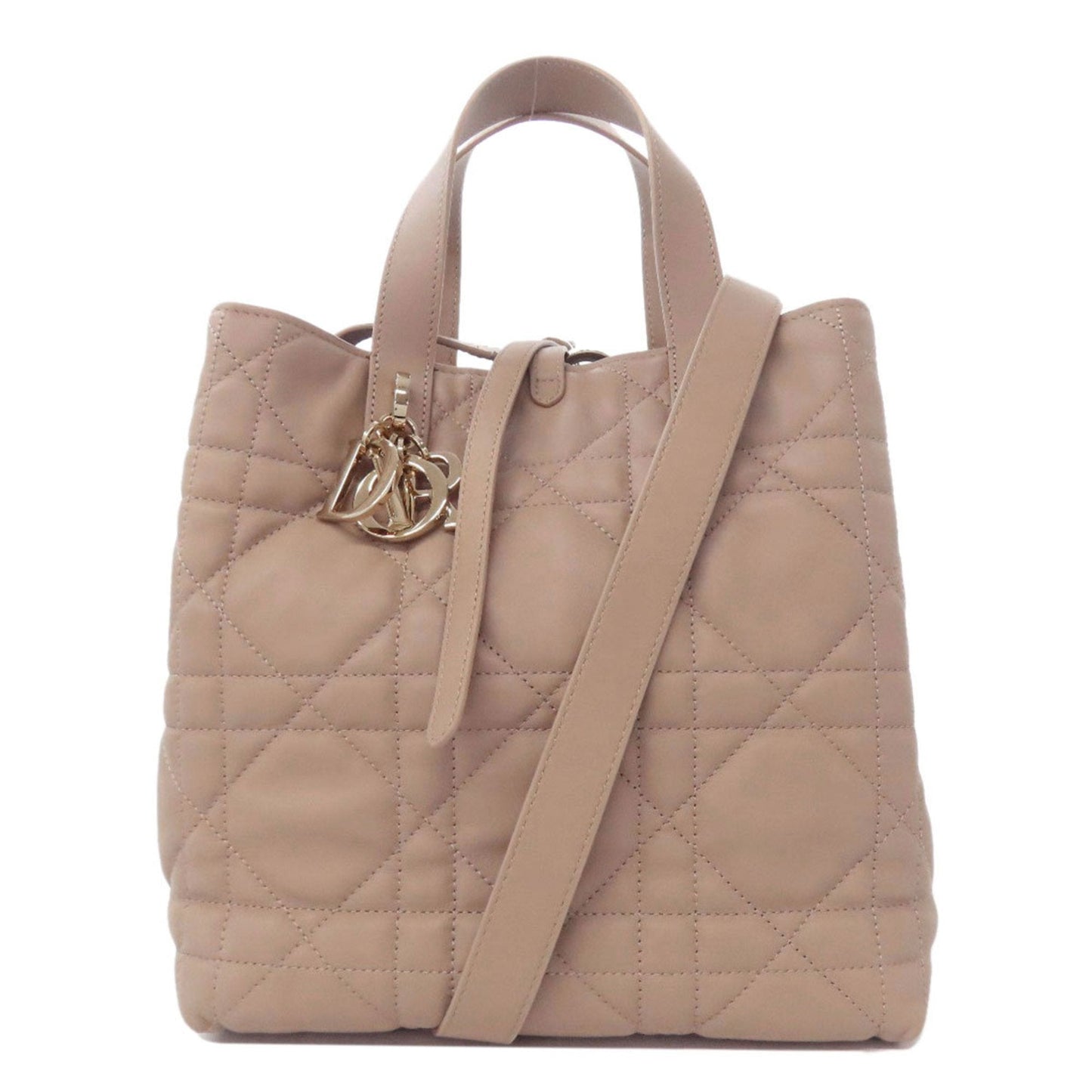 Christian Dior Beige Leather Handbag (Pre-Owned)