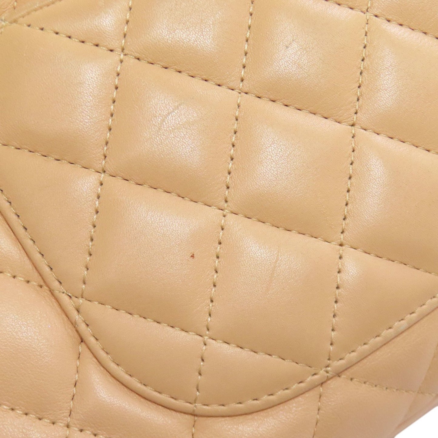 Chanel Ligne Cambon Beige Black Leather Handbag (Pre-Owned)