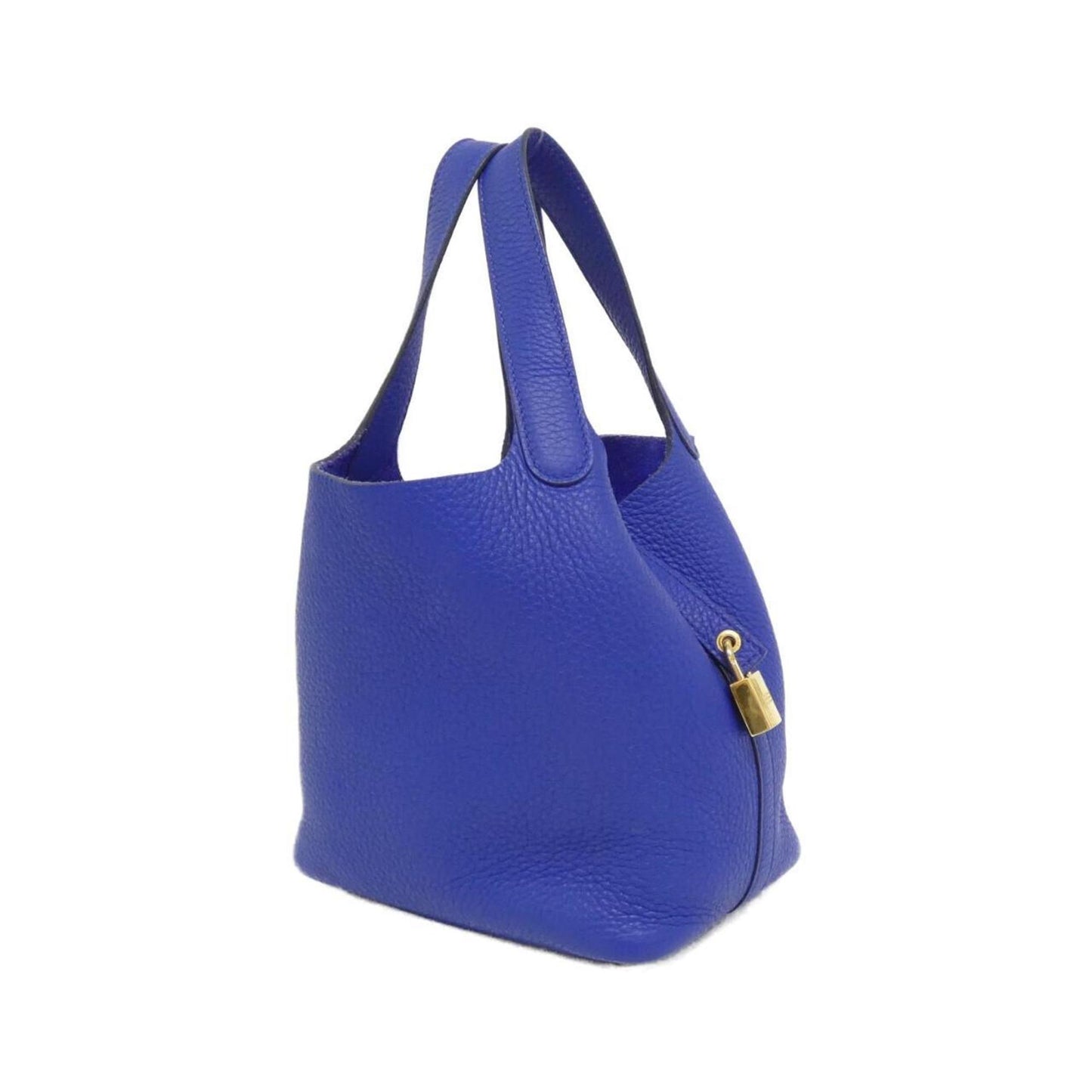 Hermes Blue Royal Taurillon Clemence Leather Handbag (Pre-Owned)