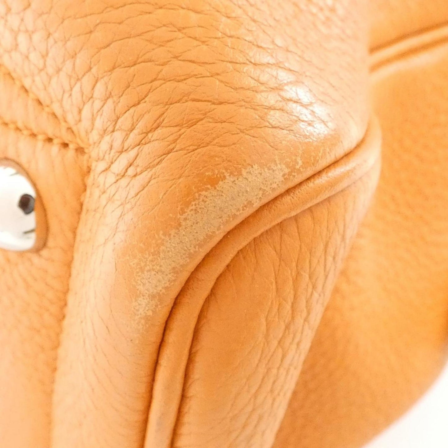 Hermes Orange Taurillon Clemence Leather Boston Bag (Pre-Owned)