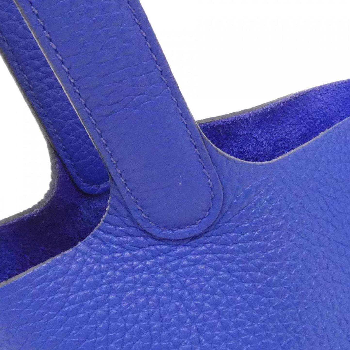 Hermes Blue Royal Taurillon Clemence Leather Handbag (Pre-Owned)