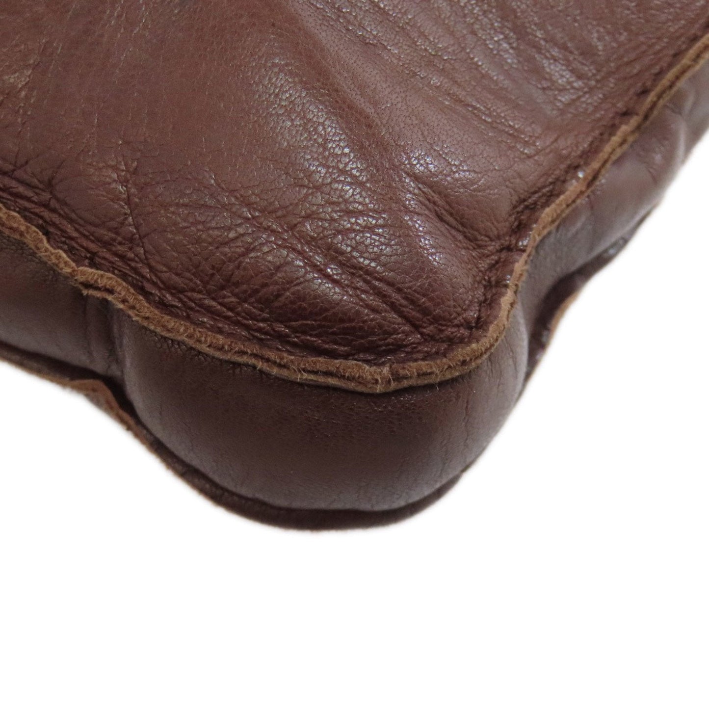 Hermes Toudou Brown Leather Shoulder Bag (Pre-Owned)