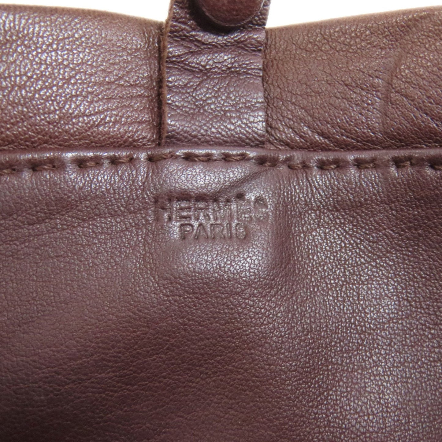 Hermes Toudou Brown Leather Shoulder Bag (Pre-Owned)