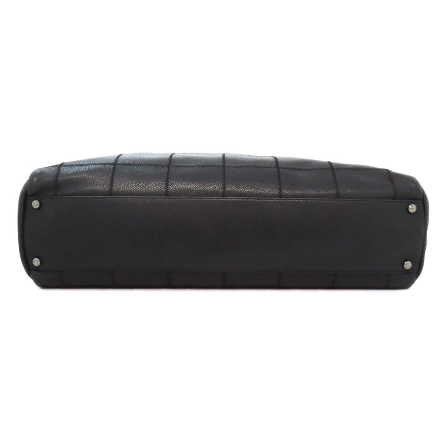 Chanel Black Leather Boston Bag (Pre-Owned)