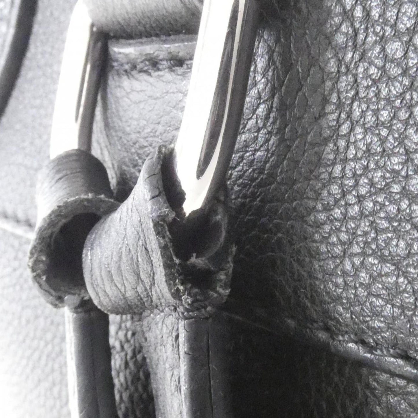 Louis Vuitton Black Leather Backpack (Pre-Owned)