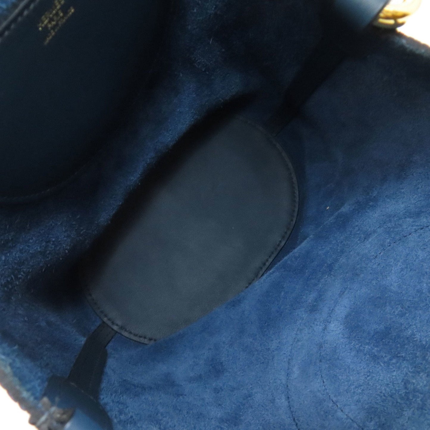 Hermes Navy Taurillon Clemence Leather Handbag (Pre-Owned)