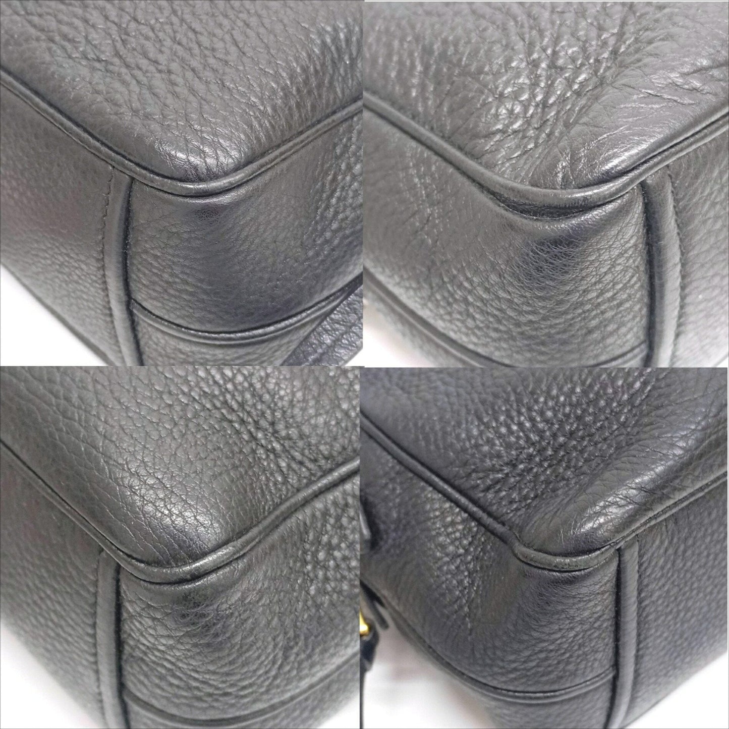 Prada Black Leather Shoulder Bag Sling Bag (Pre-Owned)