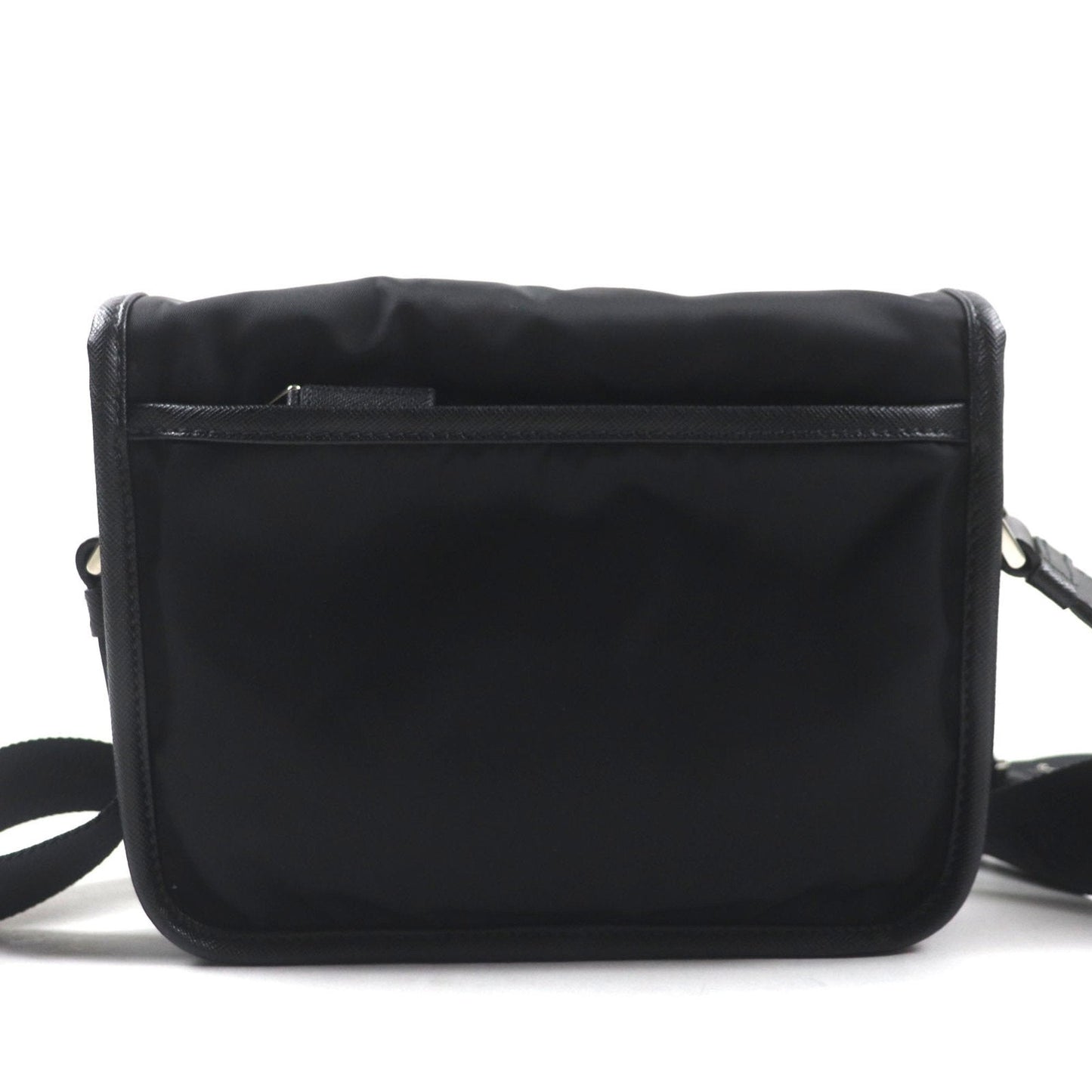 Prada Black Nylon Leather Shoulder Bag (Pre-Owned)