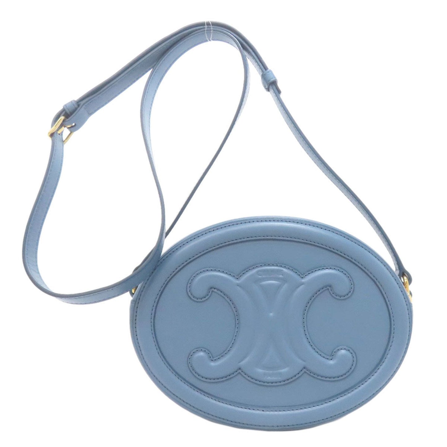 Celine Blue Leather Shoulder Bag (Pre-Owned)