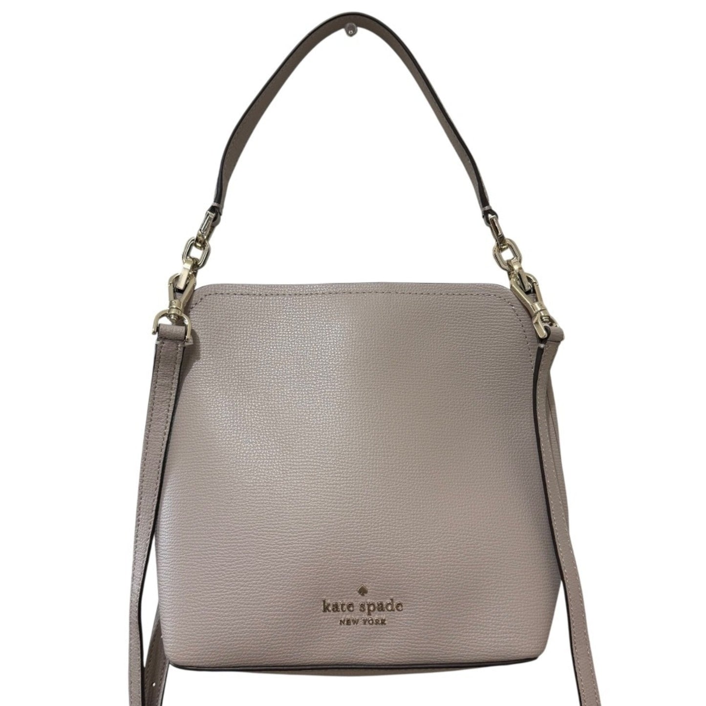 Kate Spade Grayish Leather Handbag Shoulder Bag (Pre-Owned)