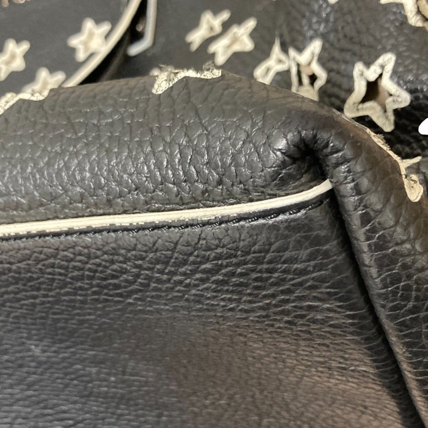 Jimmy Choo Black White Tote Bag (Pre-Owned)