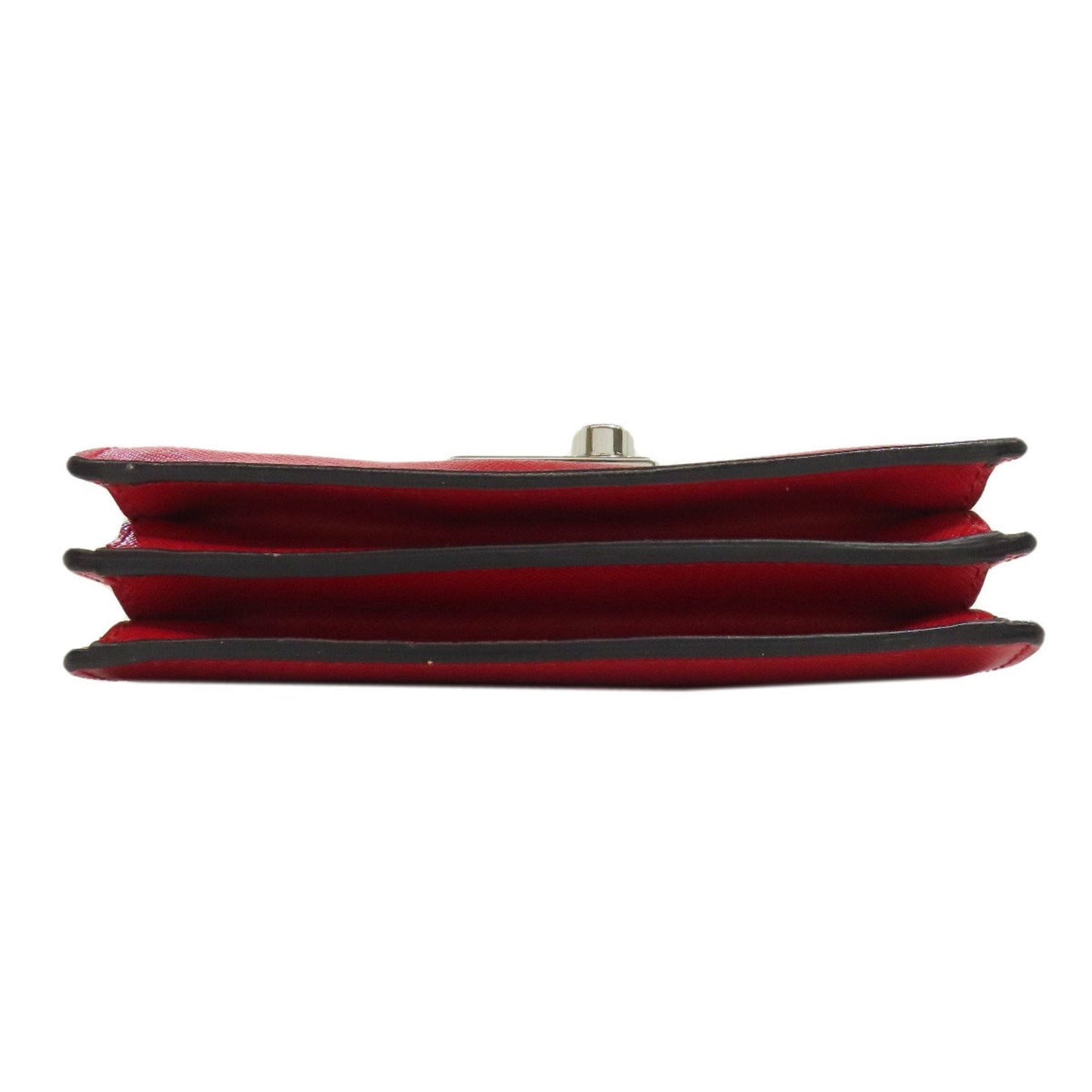 Prada Saffiano Red Color Saffiano Shoulder Bag (Pre-Owned)