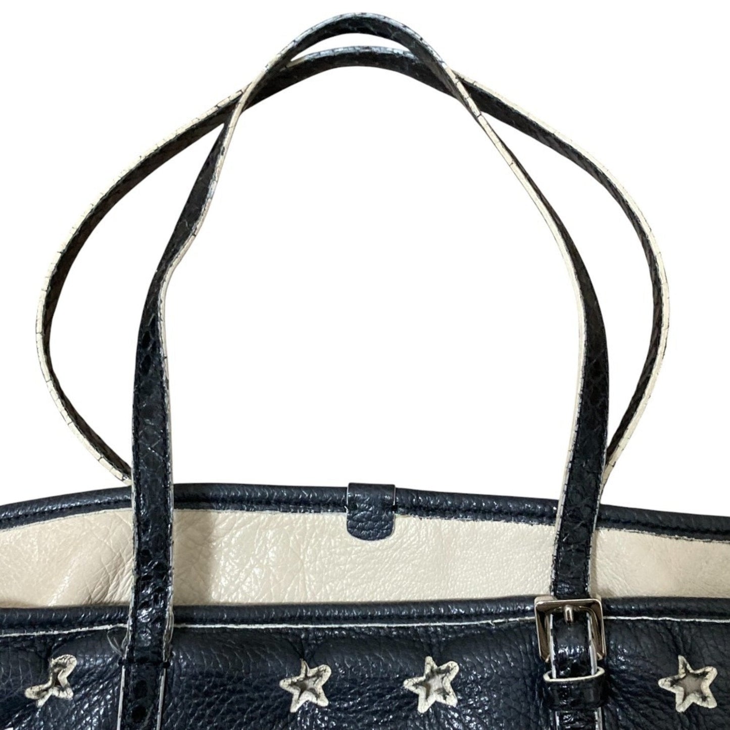 Jimmy Choo Black White Tote Bag (Pre-Owned)