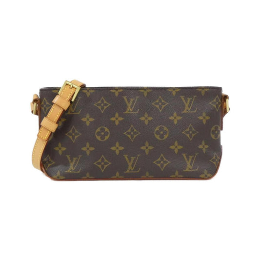 Louis Vuitton Marron Coated Canvas Shoulder Bag (Pre-Owned)